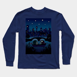 Hedgehogs in the night Long Sleeve T-Shirt